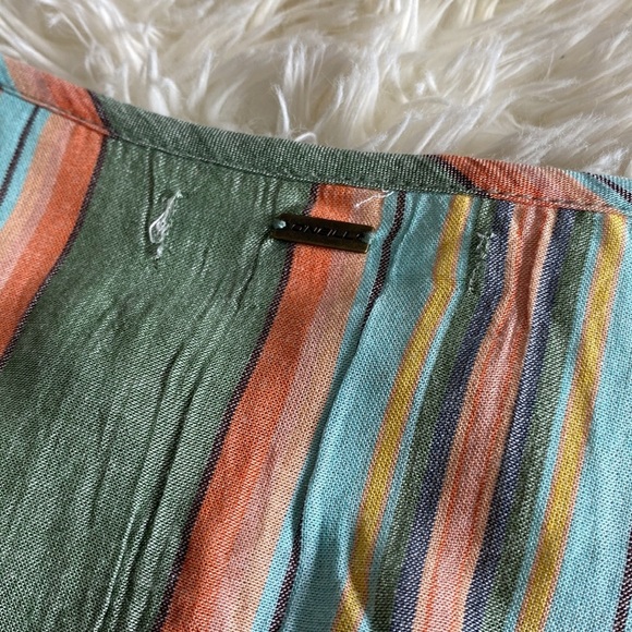 O'NEILL Rosie Long Sleeve Woven Striped Top M - Picture 2 of 9